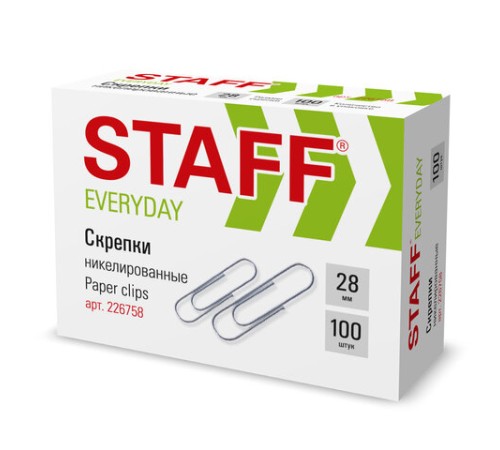 Скрепки STAFF 