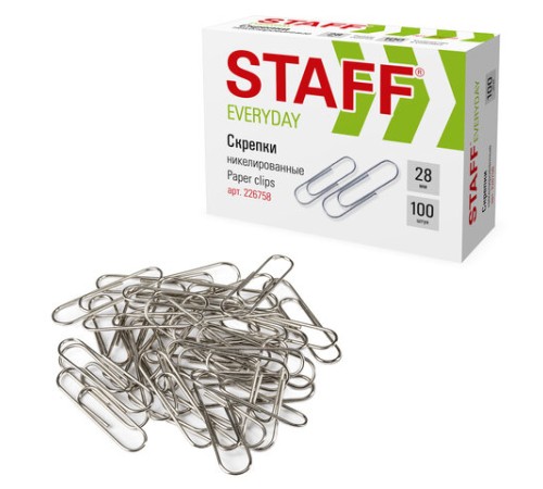 Скрепки STAFF 