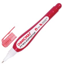 Ручка-корректор ОФИСМАГ, 6 мл, металлический наконечник, 226817