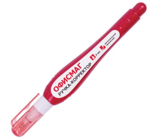 Ручка-корректор ОФИСМАГ, 6 мл, металлический наконечник, 226817