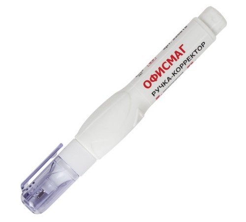Ручка-корректор ОФИСМАГ, 8 мл, металлический наконечник, 226818