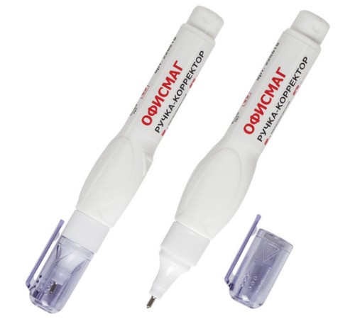 Ручка-корректор ОФИСМАГ, 8 мл, металлический наконечник, 226818