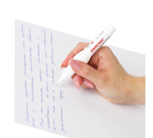 Ручка-корректор ОФИСМАГ, 8 мл, металлический наконечник, 226818