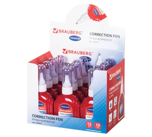 Ручка-корректор BRAUBERG, 13 мл, металлический наконечник, 226819