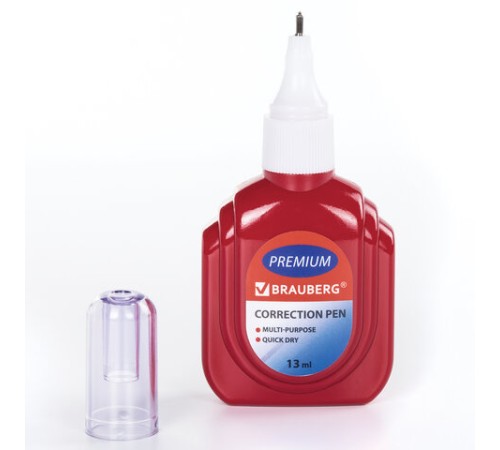 Ручка-корректор BRAUBERG, 13 мл, металлический наконечник, 226819