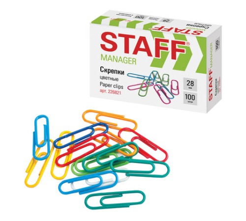 Скрепки STAFF 