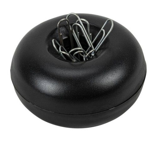 Скрепочница магнитная STAFF, черный корпус, 226825