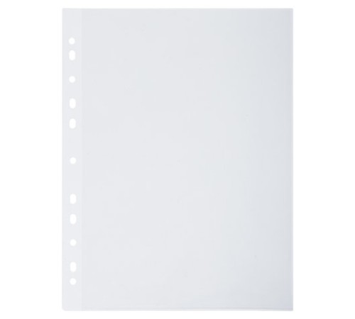 Папки-уголки с перфорацией прозрачные, до 40 листов, ПЛОТНЫЕ 0,18 мм, комплект 10 шт., BRAUBERG, 226827