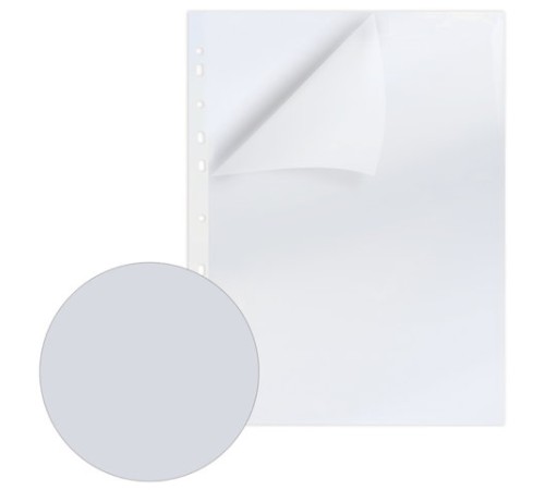 Папки-уголки с перфорацией прозрачные, до 40 листов, ПЛОТНЫЕ 0,18 мм, комплект 10 шт., BRAUBERG, 226827