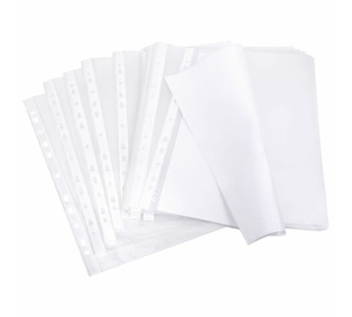 Папки-файлы перфорированные, А4, BRAUBERG 