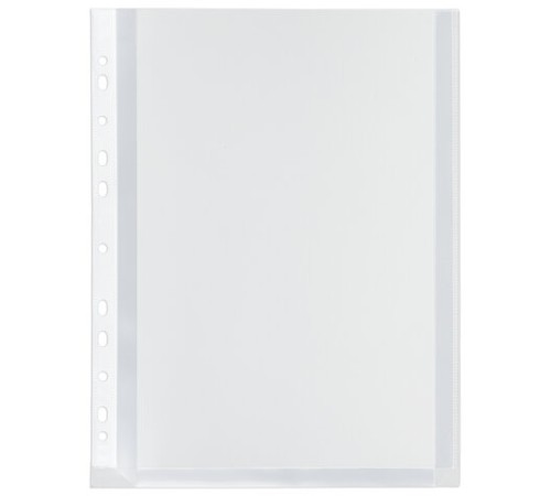 Папки-файлы перфорированные БОЛЬШОЙ ВМЕСТИМОСТИ до 250 л., А4, КОМПЛЕКТ 10 шт., 180 мкм, BRAUBERG, 226833