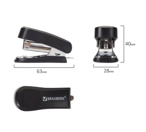 Степлер №24/6, 26/6 МИНИ BRAUBERG 