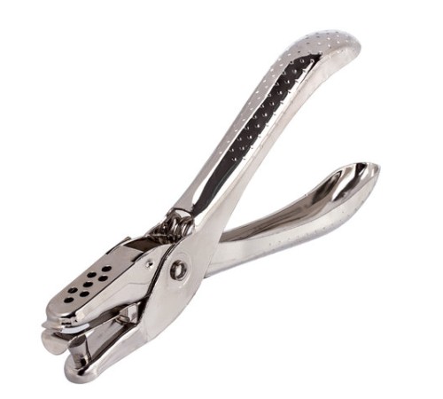 Дырокол металлический на 1 отверстие BRAUBERG 