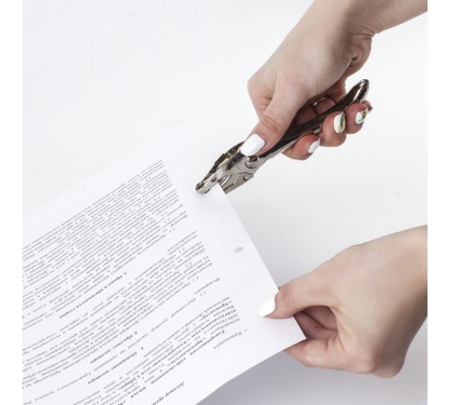 Дырокол металлический на 1 отверстие BRAUBERG 