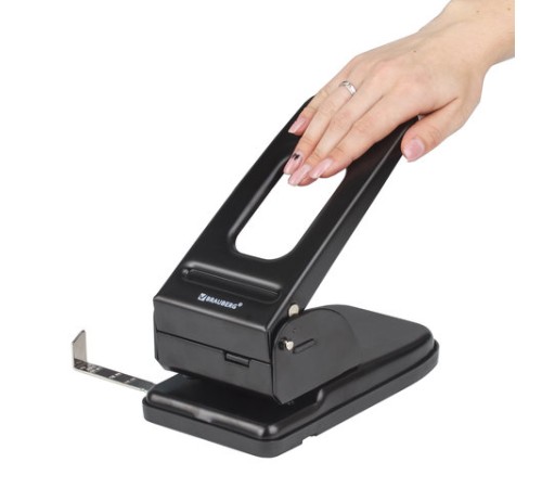 Дырокол металлический МОЩНЫЙ BRAUBERG 