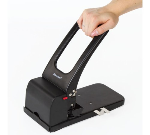 Дырокол металлический МОЩНЫЙ BRAUBERG 