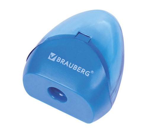 Точилка BRAUBERG BELL с контейнером, пластиковая, конусообразная, цвет корпуса ассорти, 226937