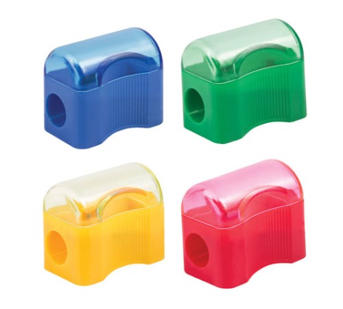 Точилка ПИФАГОР с контейнером, пластиковая, 