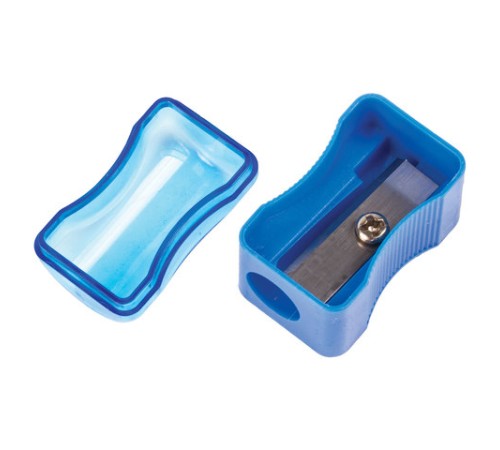 Точилка ПИФАГОР с контейнером, пластиковая, 