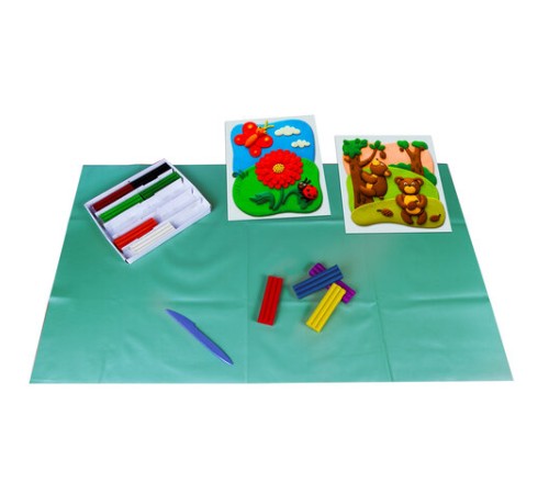 Клеёнка настольная ПИФАГОР для уроков труда, ПВХ, зеленая, 69х40 см, 227057