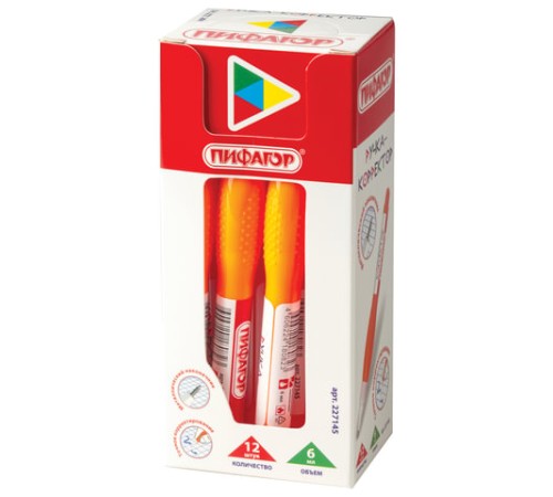 Ручка-корректор ПИФАГОР, 6 мл, металлический наконечник, 227145