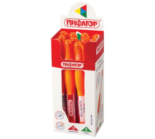 Ручка-корректор ПИФАГОР, 6 мл, металлический наконечник, 227145