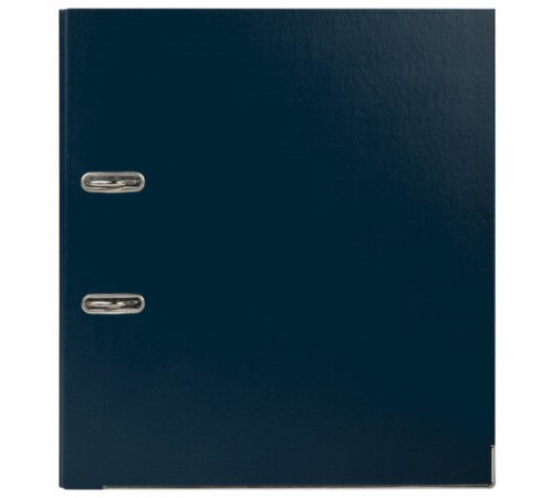 Папка-регистратор BRAUBERG с покрытием из ПВХ, 80 мм, с уголком, синяя (удвоенный срок службы), 227191