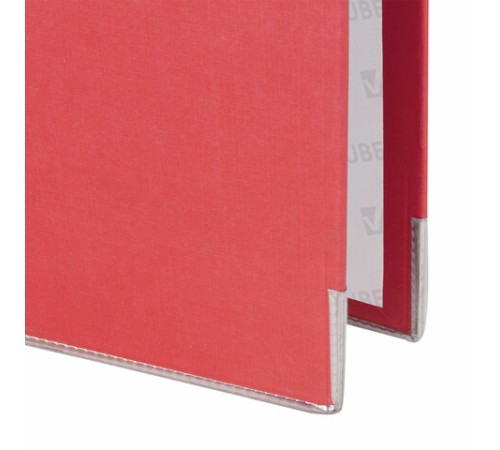 Папка-регистратор BRAUBERG с покрытием из ПВХ, 80 мм, с уголком, красная (удвоенный срок службы), 227192