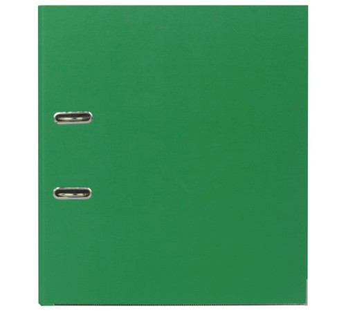 Папка-регистратор BRAUBERG с покрытием из ПВХ, 80 мм, с уголком, зеленая (удвоенный срок службы), 227193