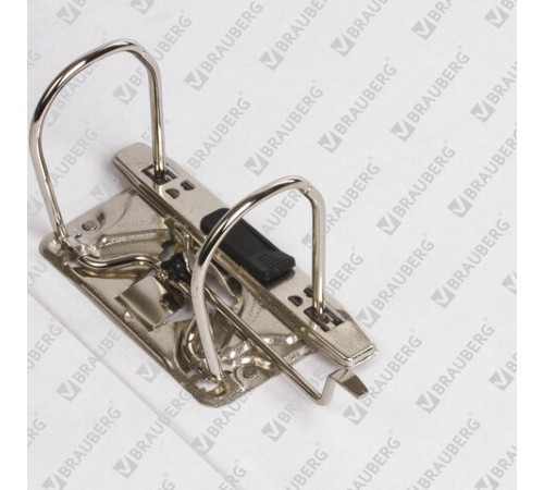 Папка-регистратор BRAUBERG с покрытием из ПВХ, 80 мм, с уголком, зеленая (удвоенный срок службы), 227193