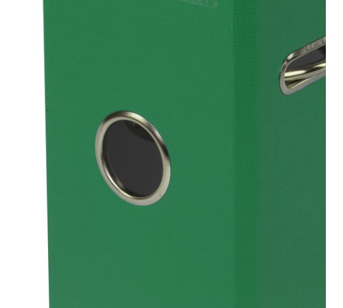 Папка-регистратор BRAUBERG с покрытием из ПВХ, 80 мм, с уголком, зеленая (удвоенный срок службы), 227193