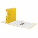 Папка-регистратор BRAUBERG с покрытием из ПВХ, 80 мм, с уголком, желтая (удвоенный срок службы), 227194