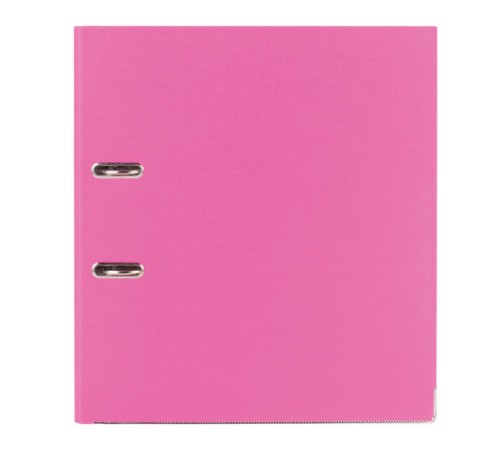 Папка-регистратор BRAUBERG с покрытием из ПВХ, 80 мм, с уголком, розовая (удвоенный срок службы), 227195
