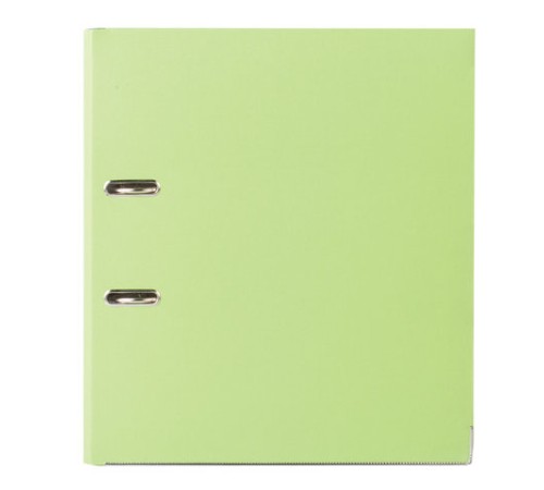 Папка-регистратор BRAUBERG с покрытием из ПВХ, 80 мм, с уголком, лайм (удвоенный срок службы), 227196