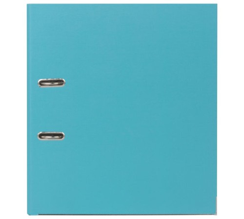 Папка-регистратор BRAUBERG с покрытием из ПВХ, 80 мм, с уголком, бирюзовая (удвоенный срок службы), 227198