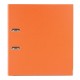 Папка-регистратор BRAUBERG с покрытием из ПВХ, 80 мм, с уголком, оранжевая (удвоенный срок службы), 227199