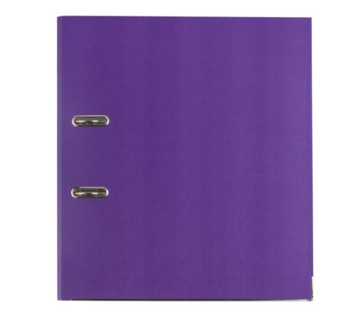 Папка-регистратор BRAUBERG с покрытием из ПВХ, 80 мм, с уголком, фиолетовая (удвоенный срок службы), 227200