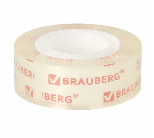 Клейкие ленты 19 мм х 33 м КРИСТАЛЬНЫЕ, BRAUBERG, КОМПЛЕКТ 2 шт., европодвес, 227261