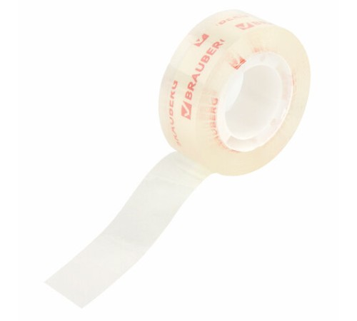 Клейкие ленты 19 мм х 33 м КРИСТАЛЬНЫЕ, BRAUBERG, КОМПЛЕКТ 2 шт., европодвес, 227261