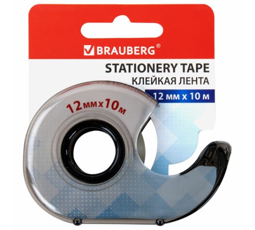 Клейкая лента 12 мм х 10 м в диспенсере, BRAUBERG, 227263