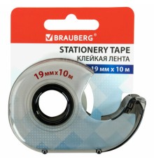 Клейкая лента 19 мм х 10 м в диспенсере, BRAUBERG, 227265