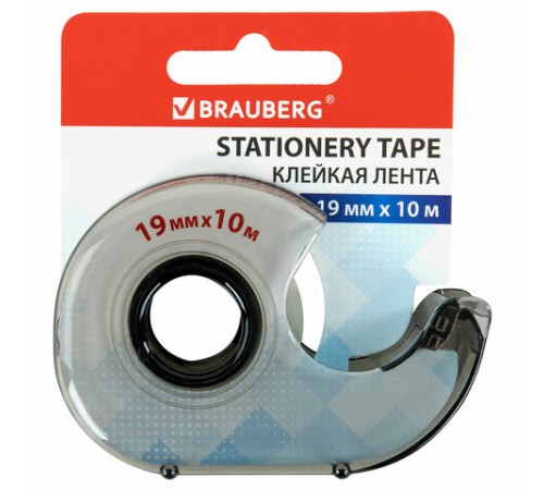Клейкая лента 19 мм х 10 м в диспенсере, BRAUBERG, 227265