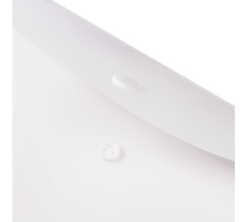 Папка-конверт с кнопкой МАЛОГО ФОРМАТА (250х135 мм), матовая прозрачная, 0,18 мм, BRAUBERG, 227316