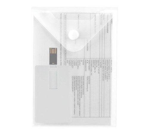 Папка-конверт с кнопкой МАЛОГО ФОРМАТА (105х148 мм), А6, матовая прозрачная, 0,18 мм, BRAUBERG, 227321