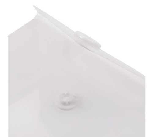 Папка-конверт с кнопкой МАЛОГО ФОРМАТА (74х105 мм), А7 (для визиток), матовая прозрачная, 0,18 мм BRAUBERG, 227325