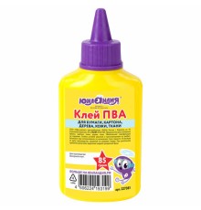 Клей ПВА ЮНЛАНДИЯ (бумага, картон, дерево), 85 г, 227381