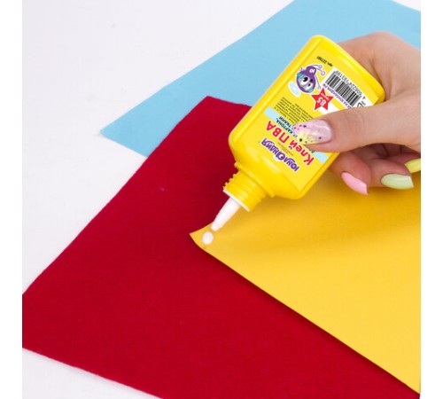 Клей ПВА ЮНЛАНДИЯ (бумага, картон, дерево), 85 г, 227381