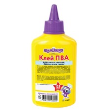 Клей ПВА ЮНЛАНДИЯ (бумага, картон, дерево), 125 г, 227382