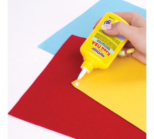 Клей ПВА ЮНЛАНДИЯ (бумага, картон, дерево), 125 г, 227382