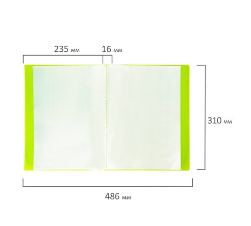 Папка 20 вкладышей BRAUBERG 